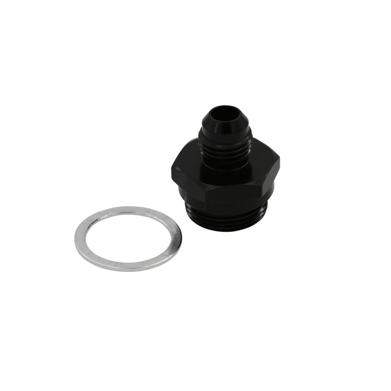 Aeromotive AN-06 Holley Carb 7/8in x 20 Thread Dual Feed Bowl Adapter Fitting Fittings Aeromotive