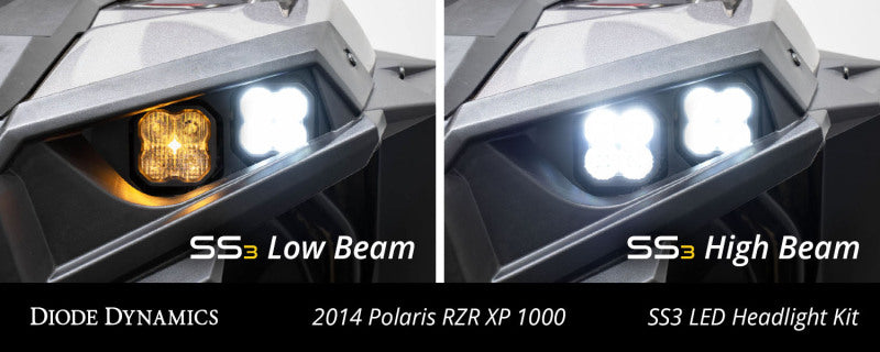 Diode Dynamics 14-23 Polaris RZR XP SS3 LED Headlight Kit - Sport White ABL Headlights Diode Dynamics