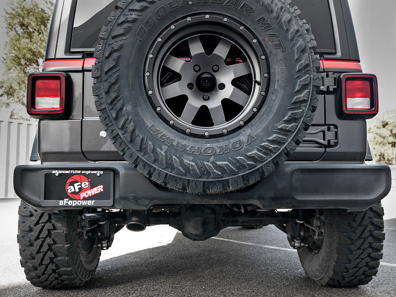 aFe MACH Force-Xp 2.5in 409SS Catback High-Tuck Exhaust 18-21 Jeep (JL) 3.6L 4-Door - Black Tip Catback aFe