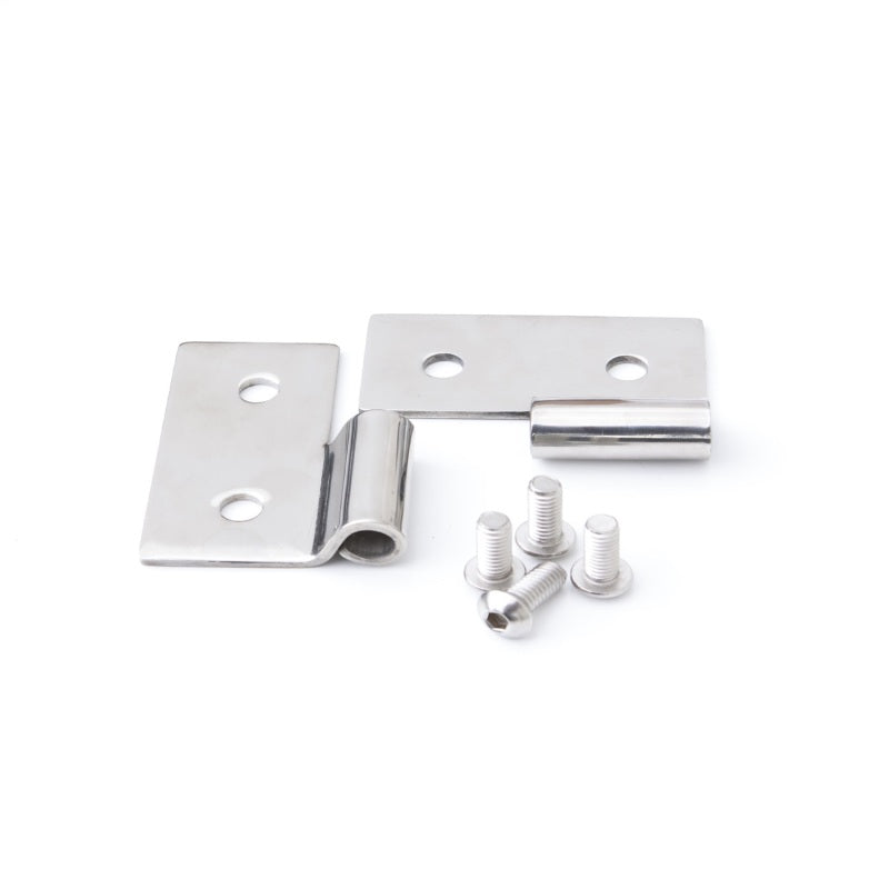 Rampage 1976-1983 Jeep CJ5 Lower Door Hinges - Stainless Doors Rampage