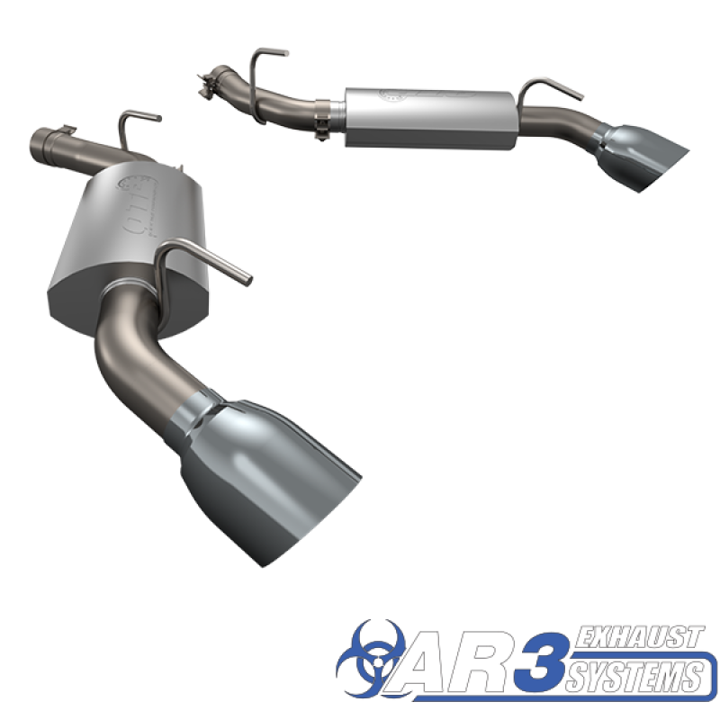 QTP 2014-2015 Chevrolet Camaro SS 6.2L QTP AR3 Axle Back Axle Back QTP