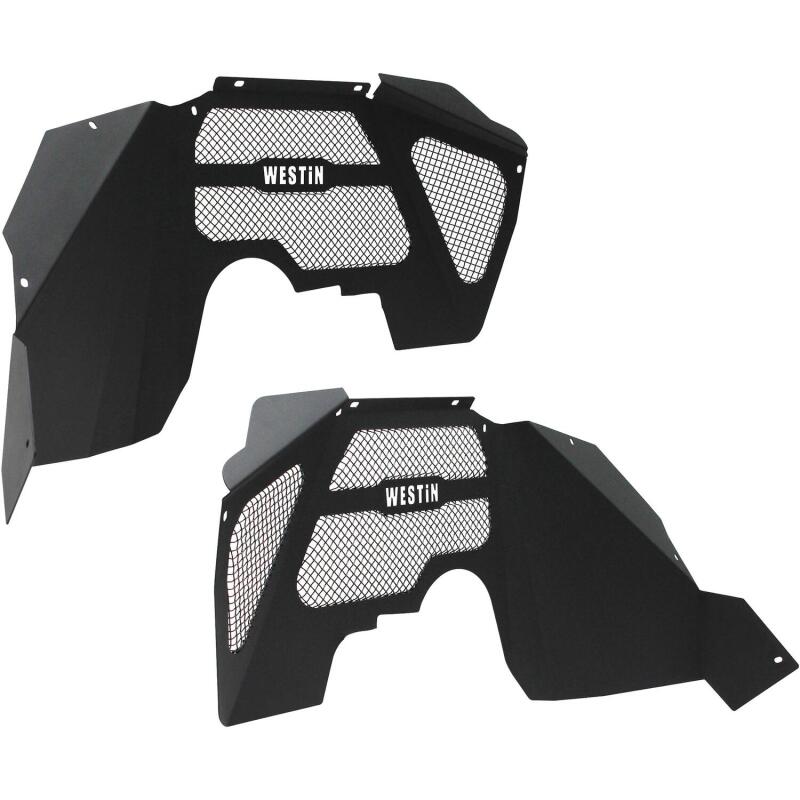 Westin 07-18 Jeep Wrangler JK Inner Fenders - Front - Textured Black Fenders Westin