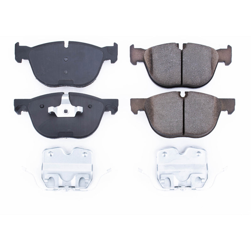 Power Stop 16-18 BMW X4 Front Z17 Evolution Ceramic Brake Pads w/Hardware Brake Pads - OE PowerStop