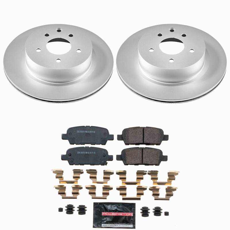 Power Stop 08-09 Infiniti EX35 Rear Z23 Coated Brake Kit Brake Kits - Performance D&S PowerStop