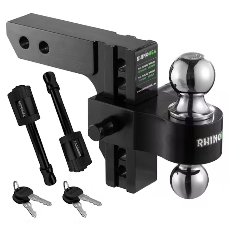 Rhino USA 6In Heavy Duty Drop Hitch - 2In (Blue) Hitch Racks Rhino USA