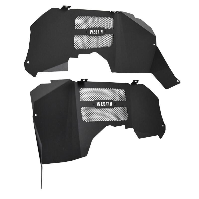 Westin 18-20 Jeep Wrangler JL Inner Fenders - Front - Textured Black Fenders Westin