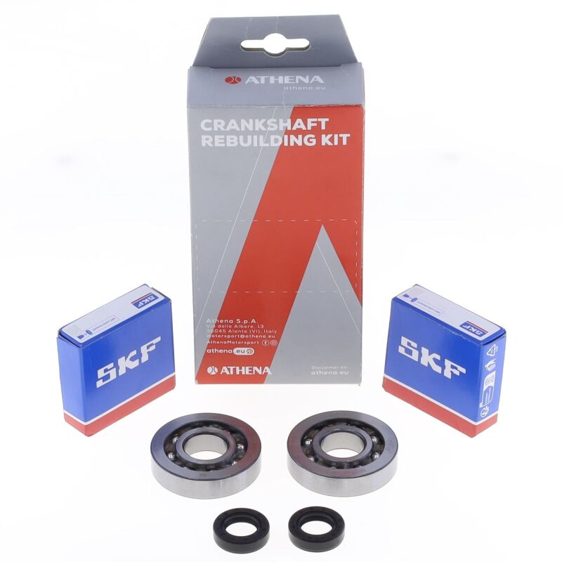 Athena 94-98 Peugeot FOX L 50 Crankshaft Bearing & Oil Seal Rebuilding Kit Oil Maintenance Kits Athena