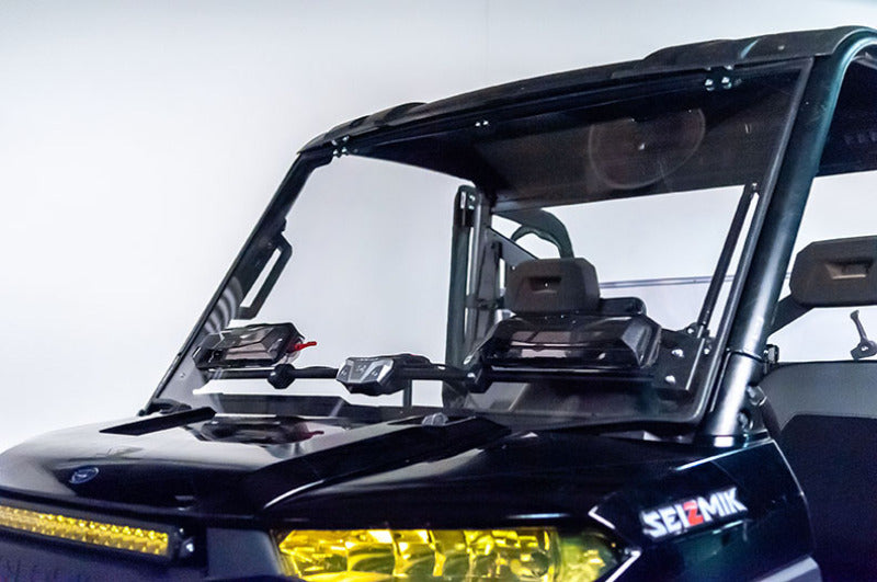 Seizmik 13+ Polaris Ranger 900/1000 XP/Crew Full-Size Pro-fit Windshield Flip Up Vent Windshields Seizmik