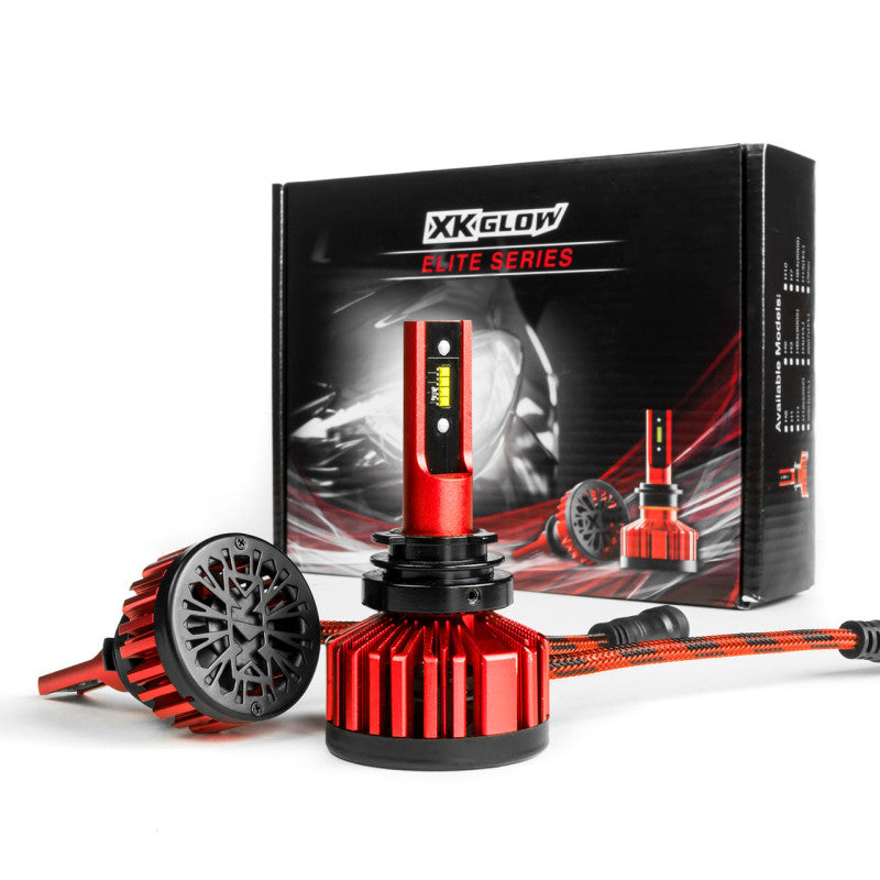 XK Glow HB3/9005/9011/H10/9045/9140/9155 ELITE Series LED Headlight Kit Light Accessories and Wiring XKGLOW