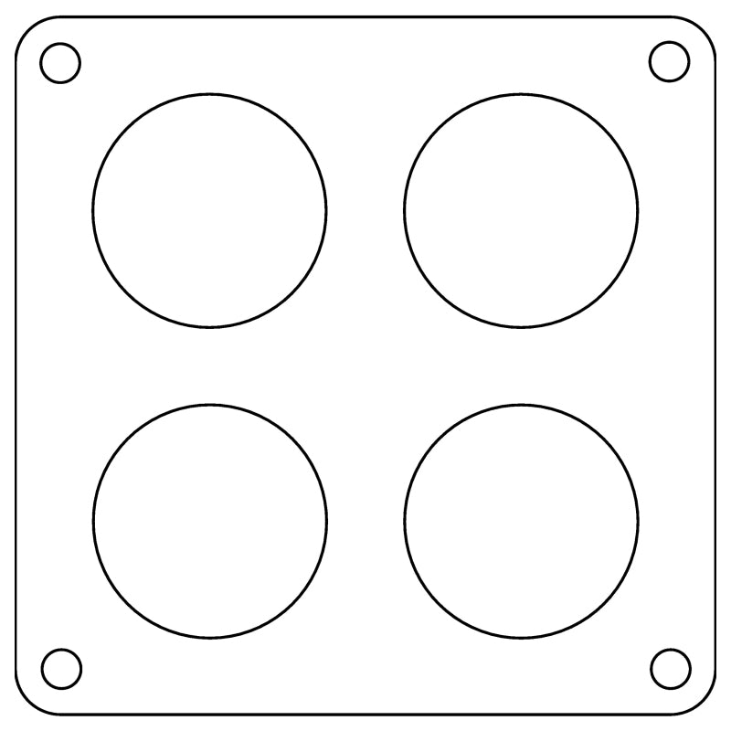 Cometic Holley 4500 Dominator .047in Fiber Carburetor Gasket - 1.75in Holes - 4-Hole Gasket Kits Cometic Gasket