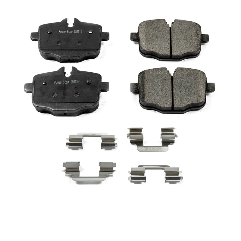 Power Stop 2017 BMW 530i Rear Z17 Evolution Ceramic Brake Pads w/Hardware Brake Pads - OE PowerStop