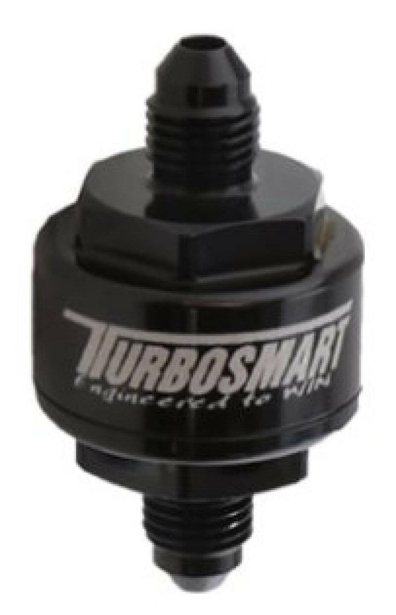 Turbosmart Billet Turbo Oil Feed Filter w/ 44 Micron Pleated Disc AN-3 Male Inlet - Black Oil Filter Other Turbosmart