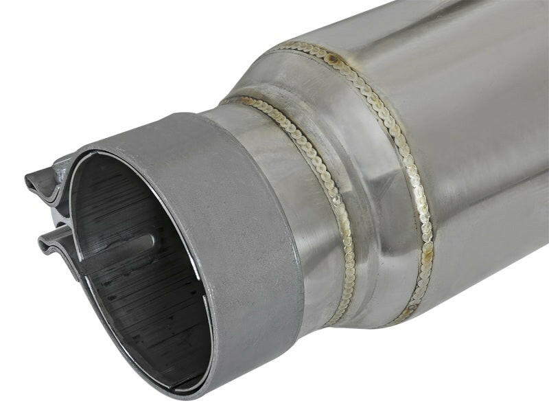 aFe MACH Force-Xp 304 Stainless Steel Resonator 2.5in Inlet/Outlet x 4in Dia x 15in Body x 19in L X Pipes aFe