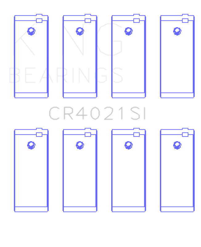 King Engine Bearings Escort 1.9 1987/89 (Size +0.25mm) Connecting Rod Bearing Set Connecting Rods King Engine Bearings