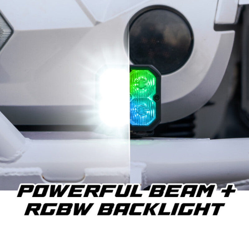 XKGlow XKmax RGBW Addressable Cube Light Kit - Flood Beam Light Bars & Cubes XKGLOW