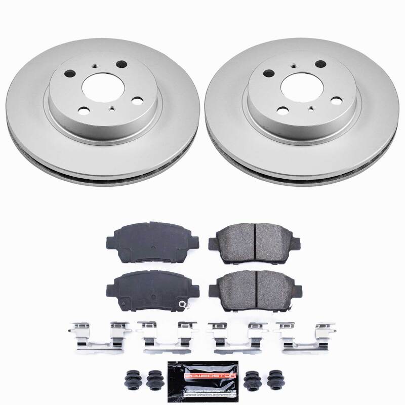 Power Stop 01-03 Toyota Prius Front Z23 Coated Brake Kit Brake Kits - Performance D&S PowerStop