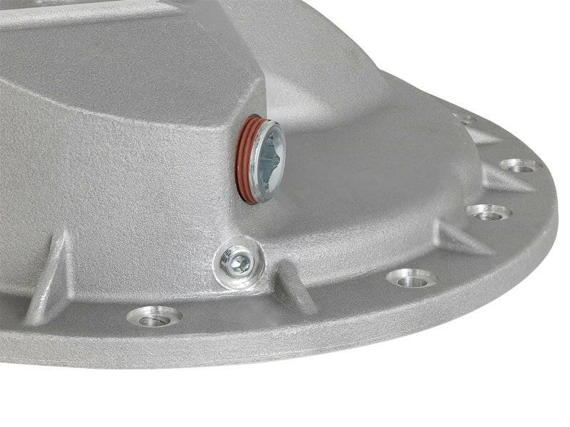 aFe Front Differential Cover (Raw; Street Series); Dodge Diesel Trucks 03-12 L6-5.9/6.7L (td) Diff Covers aFe