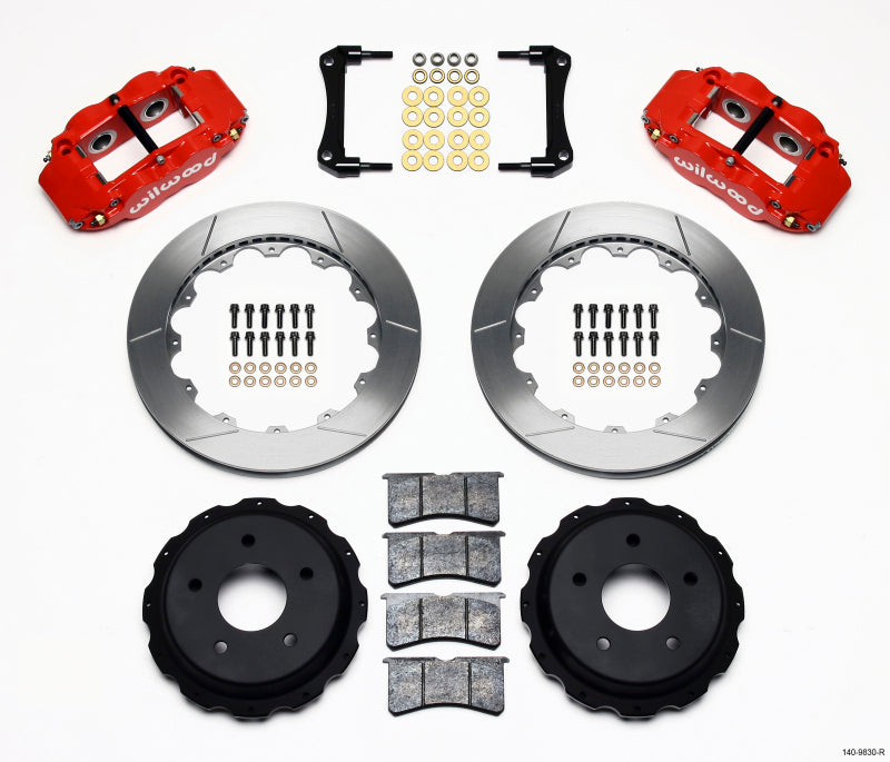 Wilwood Narrow Superlite 4R Rear Kit 12.88in Red 98-02 Camaro/Firebird Big Brake Kits Wilwood
