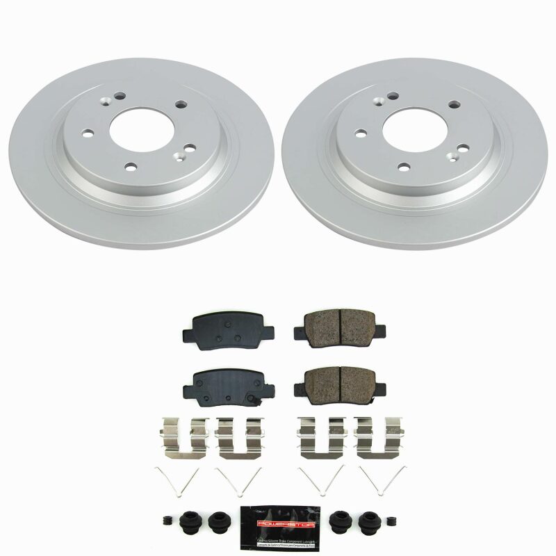 Power Stop 21-25 Kia Seltos Rear Z23 Coated Brake Kit Brake Kits - Performance D&S PowerStop