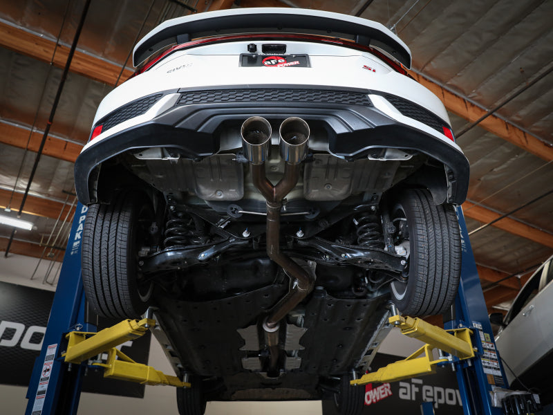 aFe Takeda 2.5in 304SS Cat-Back Exhaust System 17-20 Honda Civic SI Coupe L4-1.5L (t) - Polished Tip Catback aFe