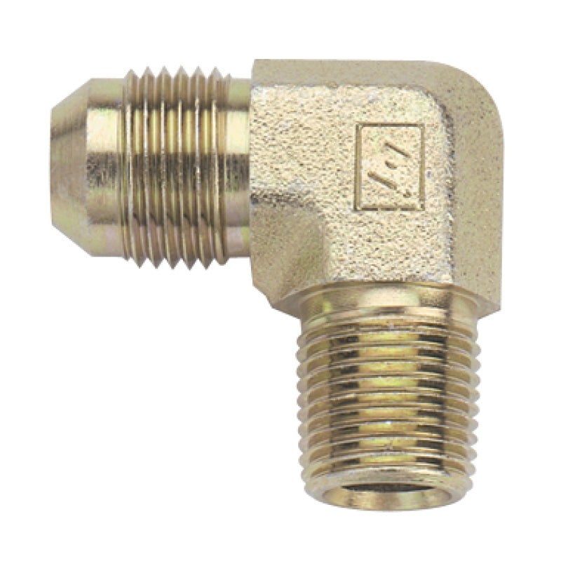 Fragola -10AN x 1/2 NPT 90 Degree Adapter - Steel Fittings Fragola