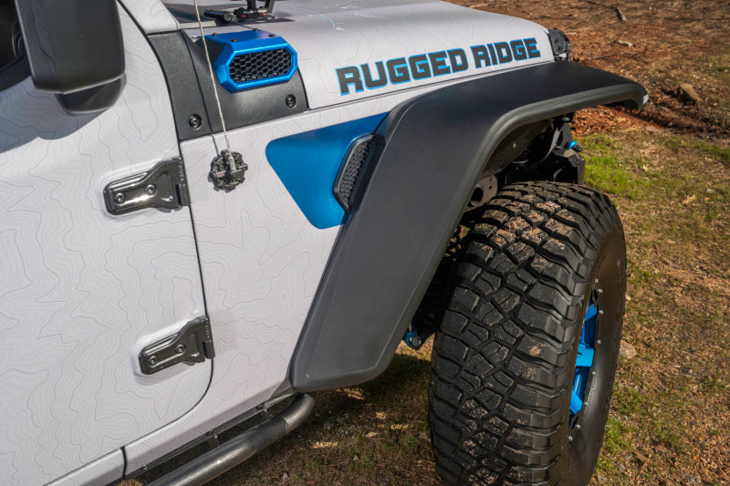 Rugged Ridge Max Terrain Fender Flare Set F & R 18-22 Jeep Wrangler JL Fenders Rugged Ridge