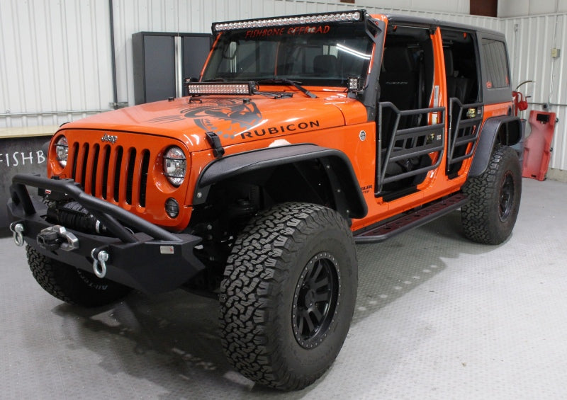 Fishbone Offroad 07-18 Jeep Wrangler JK 4 Door Front/Rear Tube Doors Doors Fishbone Offroad