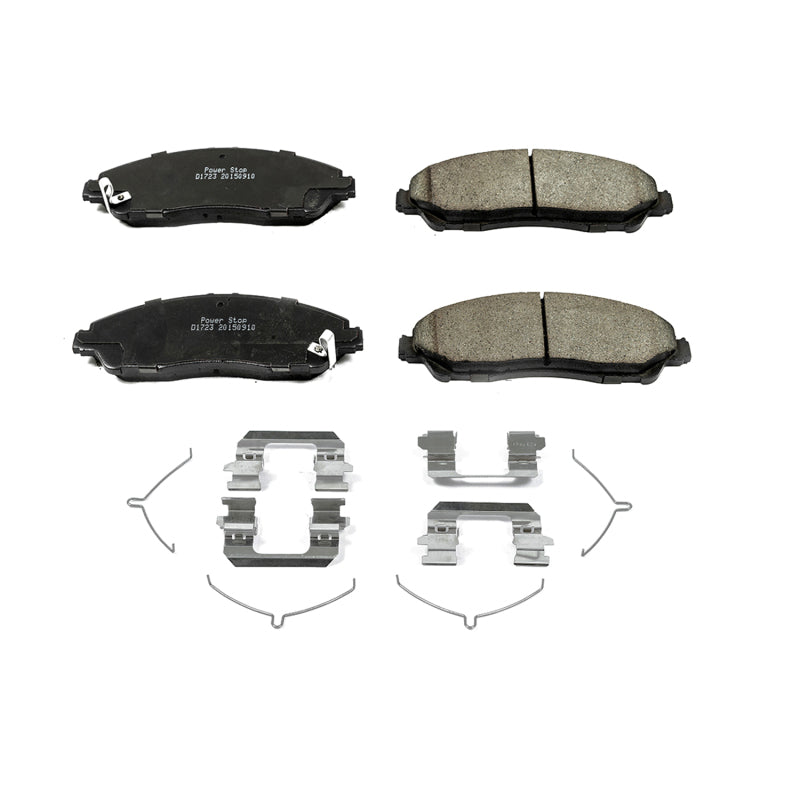 Power Stop 2021 Honda Pilot Front Z17 Evo Ceramic Brake Pads w/Hardware Brake Pads - OE PowerStop