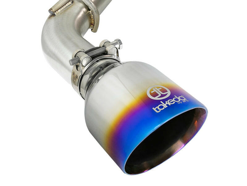 aFe Takeda 2.5in 304 SS Cat-Back Exhaust System w/ Blue Flame Tips 16-18 Infiniti Q50 V6-3.0L (tt) Catback aFe