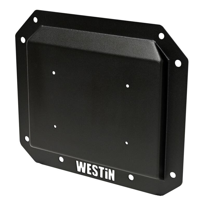 Westin 21-25 Ford Bronco (Excl. Sport) Spare Tire Delete Plate - Tex. Blk Tire Carriers Westin