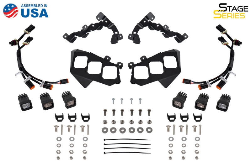 Diode Dynamics 17-24 Can-Am Maverick X3 C1 Headlamp Kit - Sport White ABL (Pair) Light Accessories and Wiring Diode Dynamics
