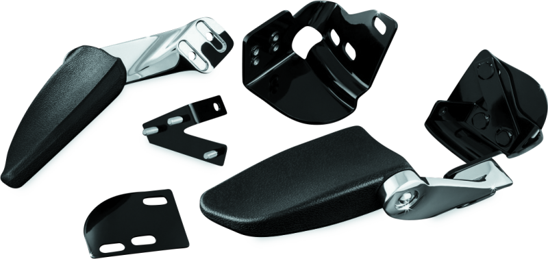 Kuryakyn Stealth Passenger Armrests 97-13 Touring Models Chrome Armrests Kuryakyn