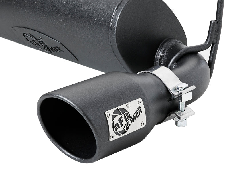 aFe Rebel Series 2.5in 409 SS Cat-Back Exhaust w/ Black Tips 18-19 Jeep Wrangler (JL) V6 3.6L Catback aFe