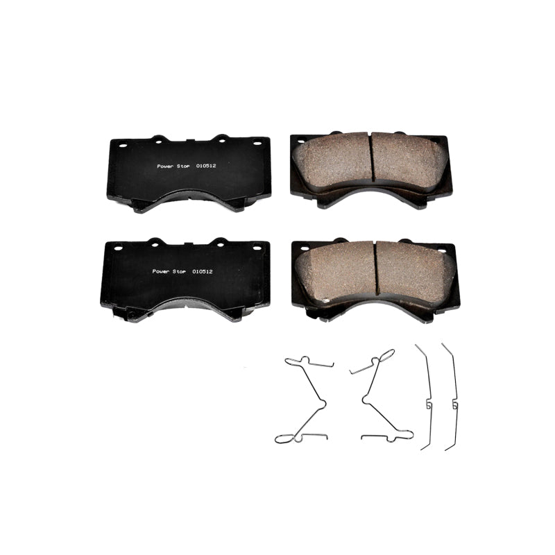Power Stop 2021 Toyota Tundra Front Z17 Evo Ceramic Pad w/Hardware Brake Pads - OE PowerStop