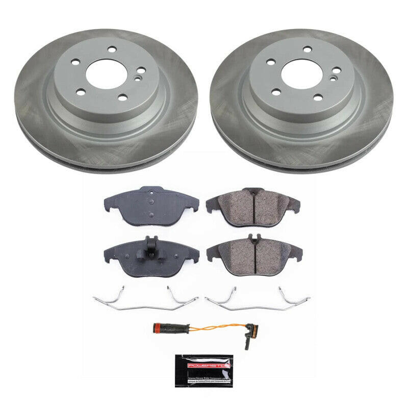 Power Stop 10-15 Mercedes-Benz GLK350 Rear Semi-Coated Rotor Kit Brake Kits - Performance Blank PowerStop