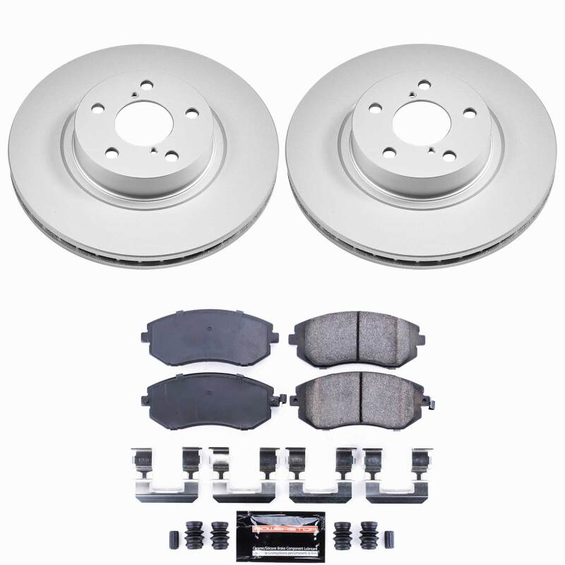 Power Stop 05-06 Saab 9-2X Front Z23 Coated Brake Kit Brake Kits - Performance D&S PowerStop