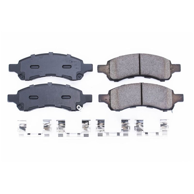 Power Stop 06-07 Buick Rainier Front Z17 Evolution Ceramic Brake Pads w/Hardware Brake Pads - OE PowerStop