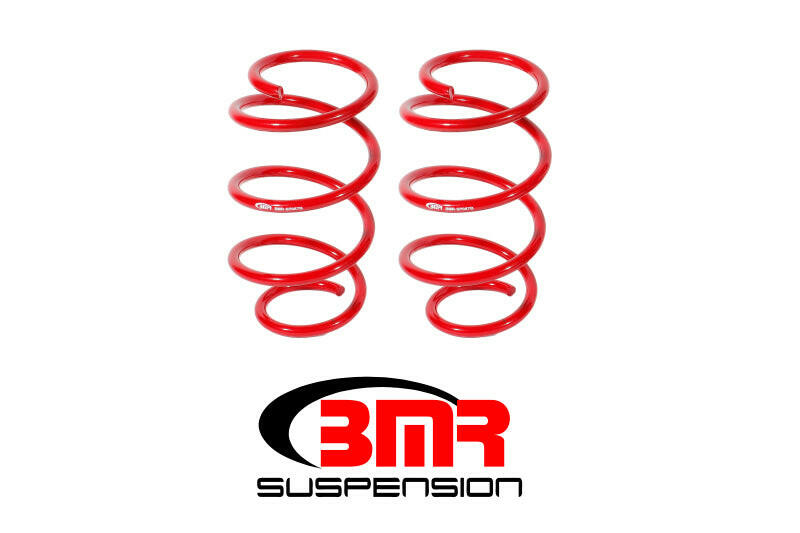 BMR 15-17 S550 Mustang Front Drag Version Lowering Springs - Red Lowering Springs BMR Suspension