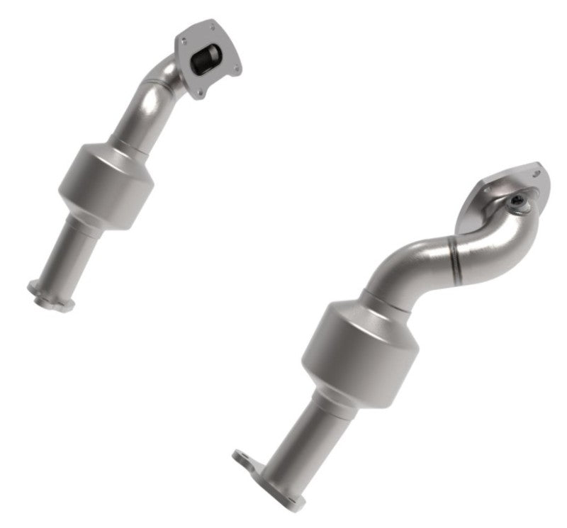 aFe Twisted Steel Down Pipe 409SS w/ Cat 16-17 Toyota Tacoma V6-3.5L Downpipes aFe