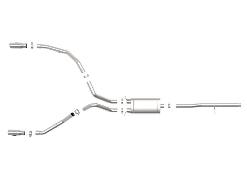 aFe Apollo GT Series 3in 409SS GM Silverado/Sierra 1500 09-19 V6-4.3/V8-4.8/5.3L - Polished Catback aFe