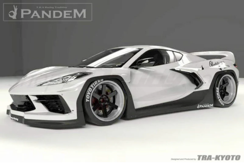 GReddy Pandem RB 2020+ Chevrolet Corvette C8 Complete Wide Body Aero Kit w/ Wing Body Kits GReddy