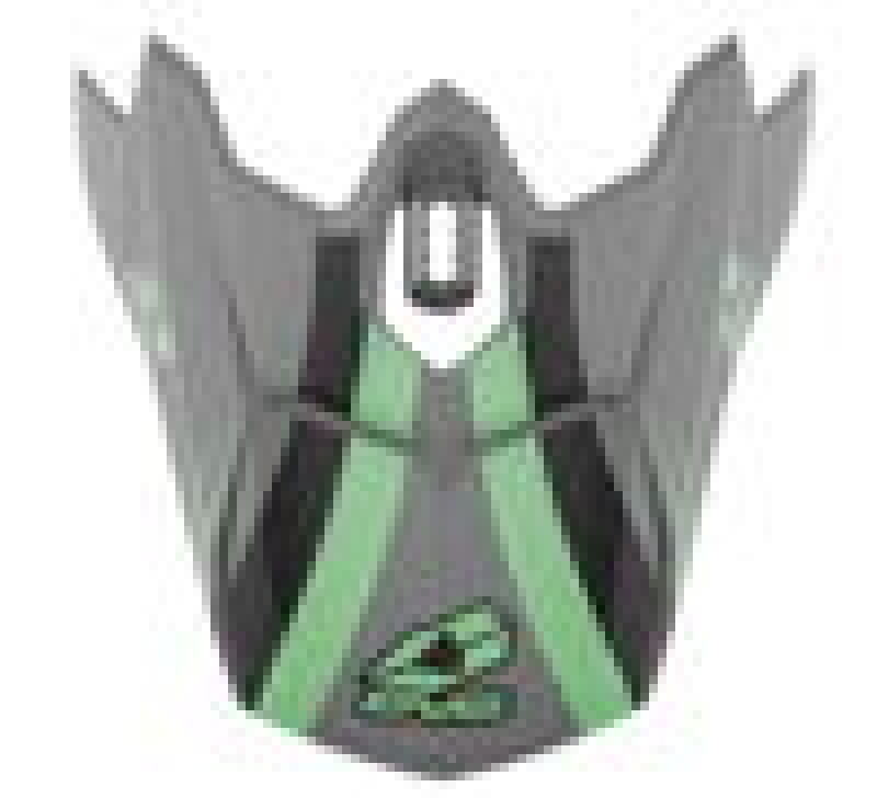 EVS T3 Works Visor - Matte Grey/Green/Black Helmets and Accessories EVS