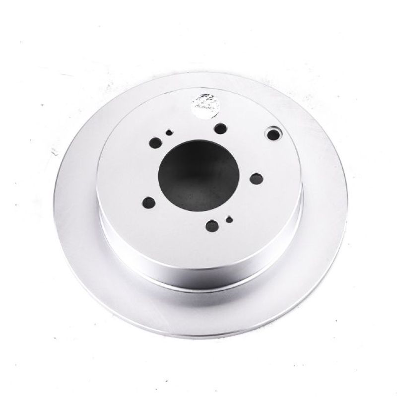 Power Stop 09-15 Mitsubishi Lancer Rear Evolution Geomet Coated Rotor Brake Rotors - OE - Cryo PowerStop