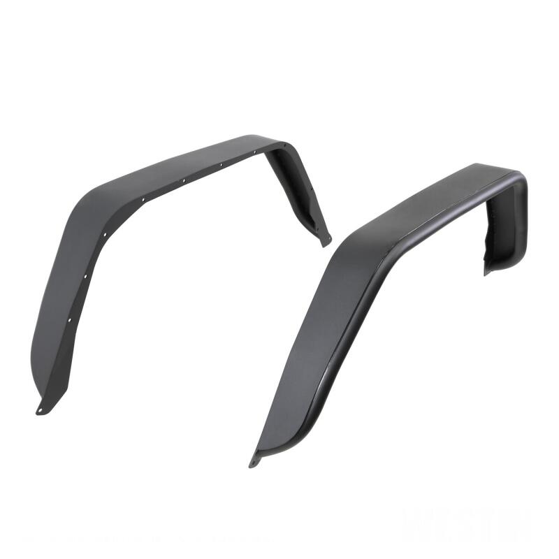 Westin 2020 Jeep Gladiator Tube Fenders - Rear - Textured Black Fenders Westin