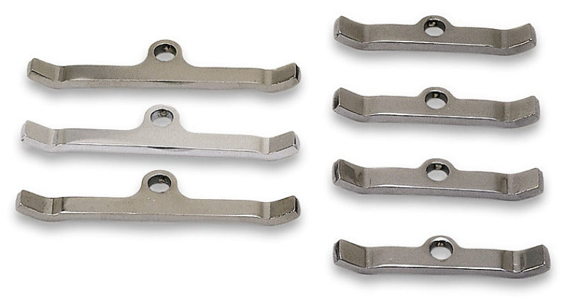 Moroso Chevrolet Big Block Valve Cover Hold Downs - Steel - Chrome Plated - Set of 7 Valve Covers Moroso