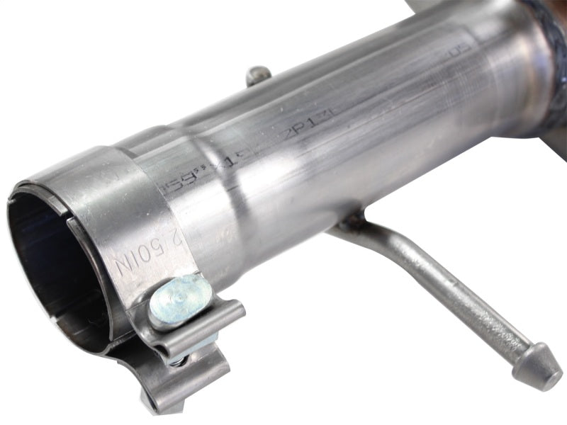 aFe MACHForce XP Exhaust Cat-Back 2.5in SS-409 Hi-Tuck 12-14 Jeep Wrangler Unlimited V6 3.6L 4Dr Catback aFe
