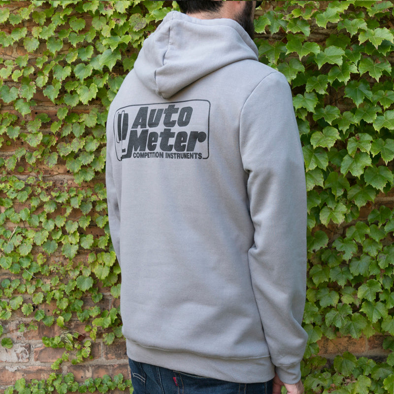 Autometer Gray Competition Pullover Hoodie - Adult XL Headwear AutoMeter