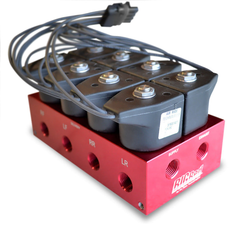 Ridetech 6 Gallon High Flow Big Red Compressor Leveling System Analog Air Compressor Systems Ridetech