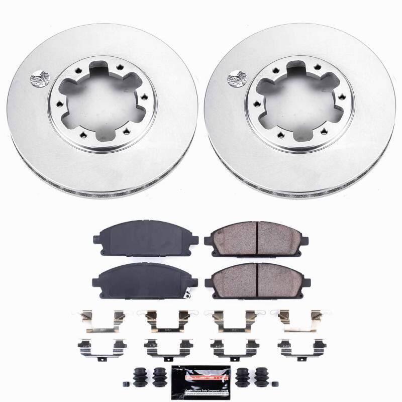 Power Stop 96-98 Nissan Pathfinder Front Z23 Coated Brake Kit Brake Kits - Performance D&S PowerStop