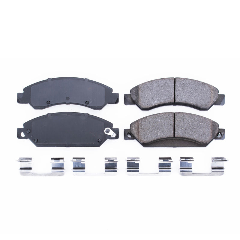 Power Stop 2007 Cadillac Escalade Front Z17 Evolution Ceramic Brake Pads w/Hardware Brake Pads - OE PowerStop